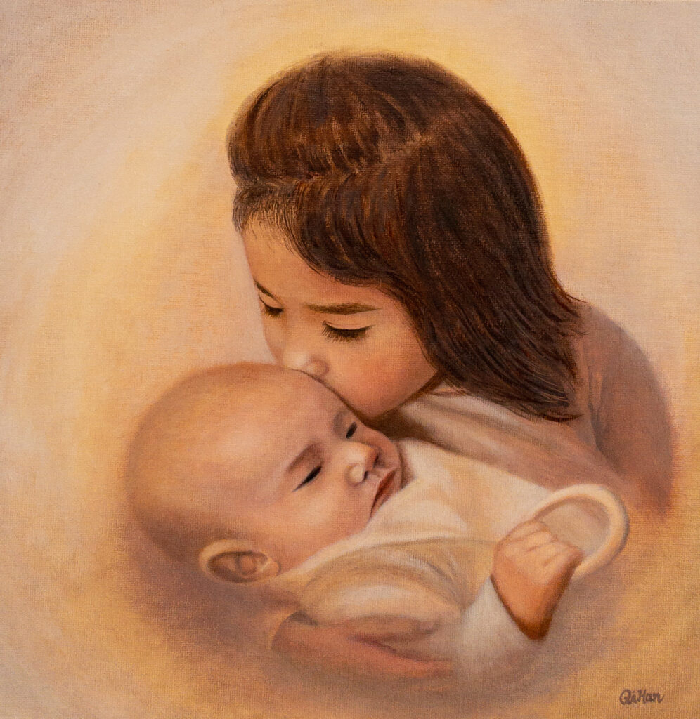 Inara & Foster oil painting by Qi Han