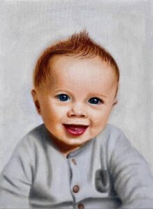 Baby oil portrait by Qi Han