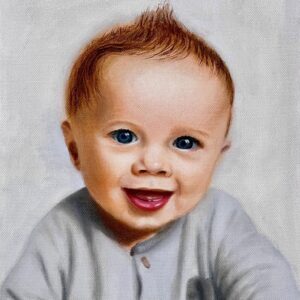 Baby oil portrait by Qi Han