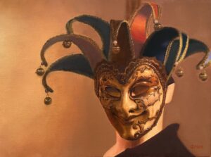 Jester Oil painting by Qi Han