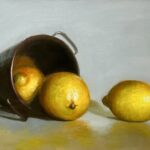 lemon oil painting by Qi Han