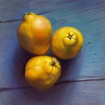 Qi Han quince trio oil painting small