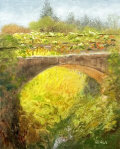 qi han Botanic park plein air oil painting