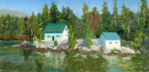 Qi han mosquito lake plein air painting