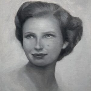 qihan_oilportrait_monotone_youngwoman